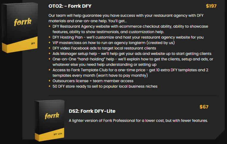 Forrk Review - Funnels - OTO2
