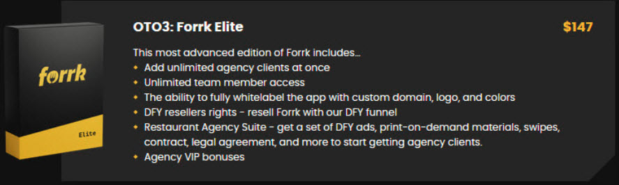 Forrk Review - Funnels - OTO3