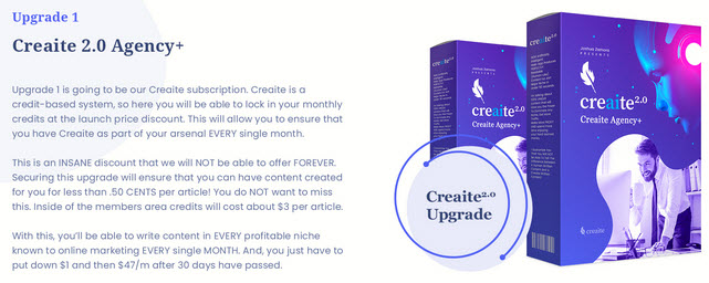 Creaite 2.0 Review - Upgrade1