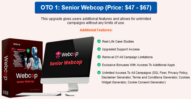 WebCop Review - Funnel OTO 1
