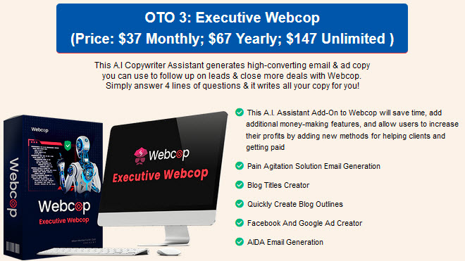 WebCop Review - Funnel OTO 3