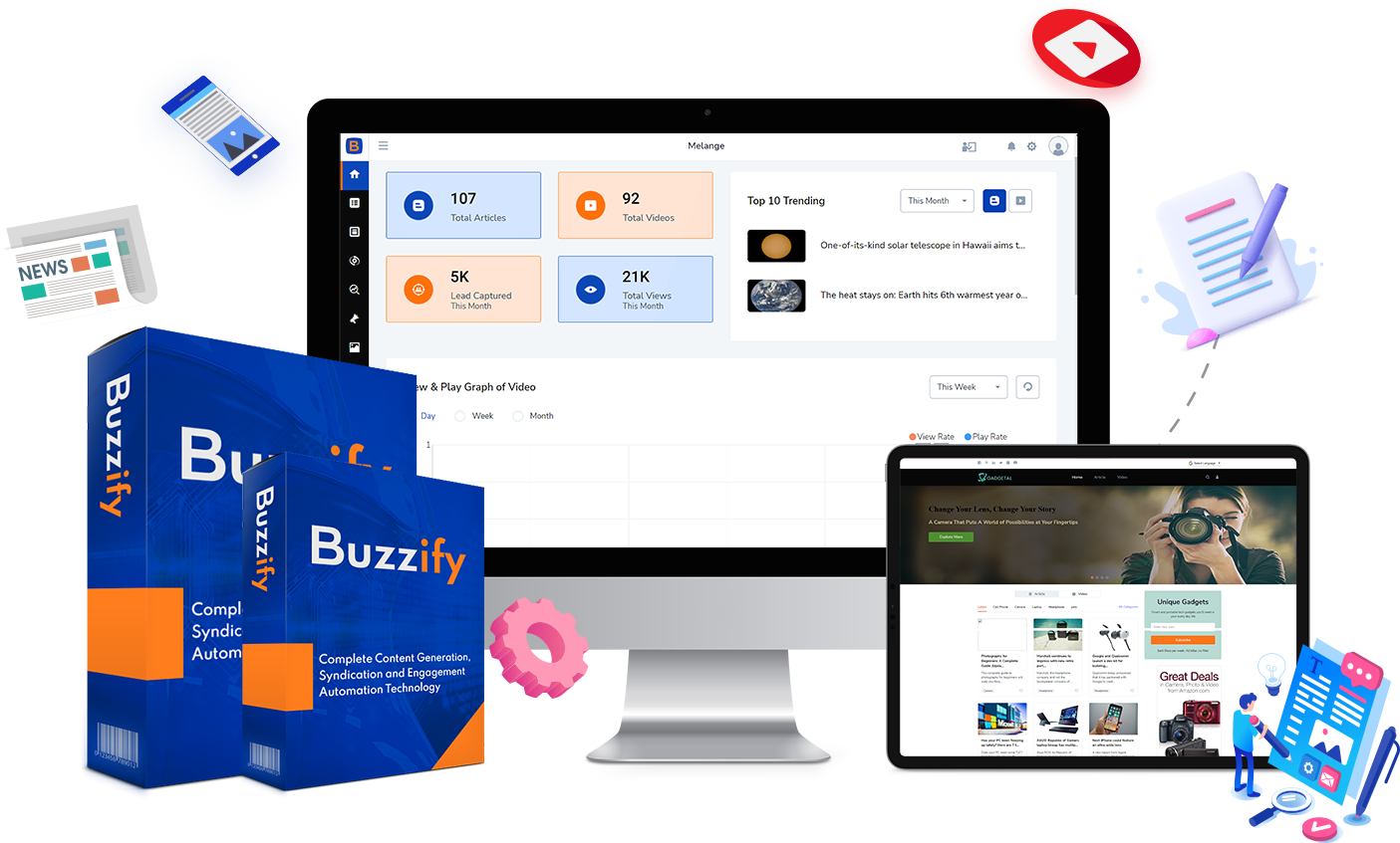 Buzzify Review – Best #1 App Secret Method Using The Power Of Trending Content & Videos And Generate Unlimited FREE Traffic and Steady PASSIVE Income…Every Day!