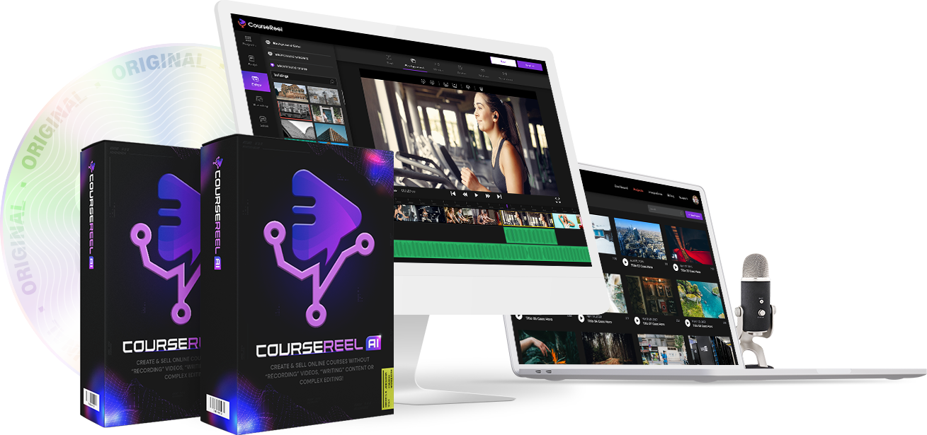 CourseReelAI Review – Best #1 Cloud-Based AI-Powered Video-Course Creation App That Uses CorsAI Technology To Create Course Topics, Chapters Per Topic, script/content per chapter, and turns The Text Script Or Voice Into A Proper Video With Slides, Text, Design, Voice-Over, Sync And More Automatically Added And Ready To Customize In Minutes!