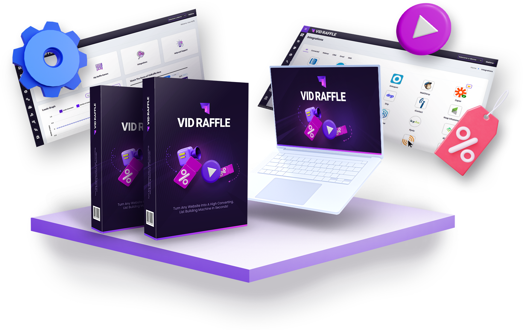 VidRaffle Reloaded Review – Best #1 Video Raffle App Turns Any Website Into A High Converting, List Building Machine In Seconds! VidRaffle Uses Gamification To Turn Dying Email Optin Forms Into Exciting Raffles That People Can’t Resist And Builds Your List Faster Than Ever!