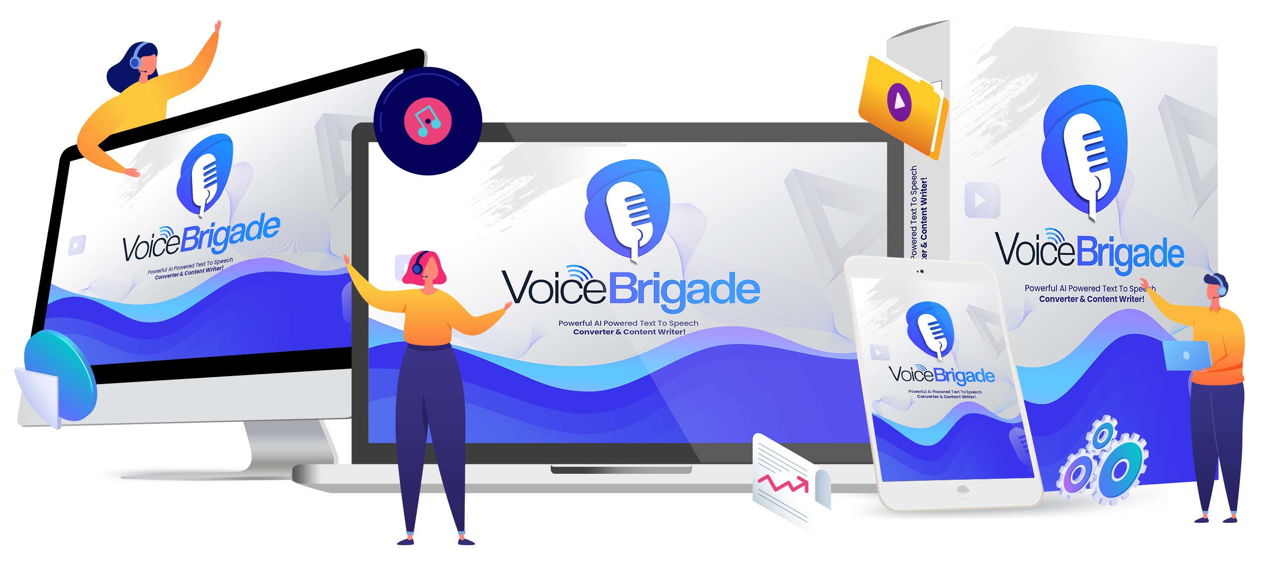 VoiceBrigade Review – Best #1 Most Advanced & Powerful 2-in-1 A.I Software Which Generates Human Like Voice-Over For Any Script & Creates Pro-Quality Voice-over In 40+ Languages & 300+ Voices Within Minutes along with access to high quality DFY Content – all in one dashboard!