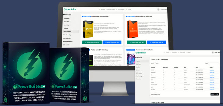 PowrSuite2.0 Review – Best #1 13-in-1 Platform Lets You KILL Off Your Monthly Costs: Jasper, D7 Lead Finder, Photoshop, ClickFunnels, & Canva ALL GONE! Find Leads, Create A.I.-Driven Copy, Logos, Build Websites, Social Media Content, Ads & MORE in one easy-to-use dashboard!